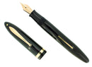 C1938 SHEAFFER JET BLACK OVERSIZE BALANCE FOUNTAIN PEN F-BBB FLEX NIB RESTORED OFFERED BY ANTIQUE DIGGER