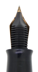 C1938 SHEAFFER JET BLACK OVERSIZE BALANCE FOUNTAIN PEN F-BBB FLEX NIB RESTORED OFFERED BY ANTIQUE DIGGER