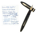C1938 SHEAFFER JET BLACK OVERSIZE BALANCE FOUNTAIN PEN RESTORED NR MINT OFFERED BY ANTIQUE DIGGER