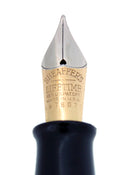 C1938 SHEAFFER OVERSIZE SILVER PEARL BALANCE FOUNTAIN PEN PLUNGER FILL RESTORED OFFERED BY ANTIQUE DIGGER