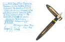 CIRCA 1938 SHEAFFER OVERSIZE GOLDEN BROWN BALANCE FOUNTAIN PEN RESTORED OFFERED BY ANTIQUE DIGGER