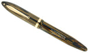 CIRCA 1938 SHEAFFER OVERSIZE GOLDEN BROWN BALANCE FOUNTAIN PEN RESTORED OFFERED BY ANTIQUE DIGGER