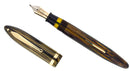 CIRCA 1938 SHEAFFER OVERSIZE GOLDEN BROWN BALANCE FOUNTAIN PEN RESTORED OFFERED BY ANTIQUE DIGGER
