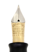 C1938 SHEAFFER JET BLACK OVERSIZE BALANCE FOUNTAIN PEN PLUNGER FILL RESTORED OFFERED BY ANTIQUE DIGGER