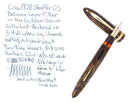 C1938 SHEAFFER GOLDEN BROWN OVERSIZE BALANCE FOUNTAIN PEN RESTORED OFFERED BY ANTIQUE DIGGER