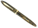 C1938 SHEAFFER GOLDEN BROWN OVERSIZE BALANCE FOUNTAIN PEN RESTORED OFFERED BY ANTIQUE DIGGER