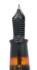 C1938 SHEAFFER GOLDEN BROWN OVERSIZE BALANCE FOUNTAIN PEN RESTORED OFFERED BY ANTIQUE DIGGER