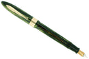 C1938 SHEAFFER  MARINE GREEN STANDARD BALANCE FOUNTAIN PEN PLUNGER FILL RESTORED OFFERED BY ANTIQUE DIGGER