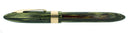 C1938 SHEAFFER  MARINE GREEN STANDARD BALANCE FOUNTAIN PEN PLUNGER FILL RESTORED OFFERED BY ANTIQUE DIGGER