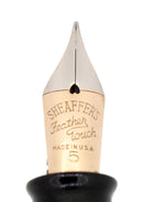 C1938 SHEAFFER  MARINE GREEN STANDARD BALANCE FOUNTAIN PEN PLUNGER FILL RESTORED OFFERED BY ANTIQUE DIGGER