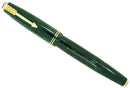 1939 PARKER EMERALD DOUBLE JEWEL VACUMATIC SHADOW WAVE FOUNTAIN PEN RESTORED OFFERED BY ANTIQUE DIGGER