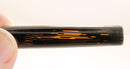 1939 PARKER JET BLACK DOUBLE JEWEL VACUMATIC SHADOW WAVE FOUNTAIN PEN RESTORED OFFERED BY ANTIQUE DIGGER