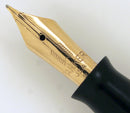 1939 PARKER EMERALD DOUBLE JEWEL VACUMATIC SHADOW WAVE FOUNTAIN PEN RESTORED OFFERED BY ANTIQUE DIGGER