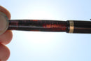 1939 PARKER BURGUNDY VACUMATIC DOUBLE JEWEL FOUNTAIN PEN M - BBB FLEX NIB RESTORED OFFERED BY ANTIQUE DIGGER