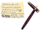 1939 PARKER BURGUNDY VACUMATIC DOUBLE JEWEL FOUNTAIN PEN M - BBB FLEX NIB RESTORED OFFERED BY ANTIQUE DIGGER