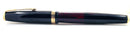 1938 PARKER JET BLACK VACUMATIC DOUBLE JEWEL FOUNTAIN PEN WITH F - B FLEX NIB IN RESTORED CONDITION OFFERED BY ANTIQUE DIGGER