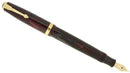 1939 PARKER VACUMATIC JUNIOR DEBUTANTE BURGUNDY SHADOW WAVE RESTORED OFFERED BY ANTIQUE DIGGER