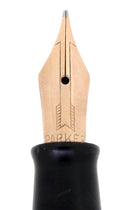 1939 PARKER VACUMATIC BURGUNDY PEARL STREAMLINE STANDARD LONG MAJOR DOUBLE JEWEL FOUNTAIN PEN W/ STAR CLIP OFFERED BY ANTIQUE DIGGER