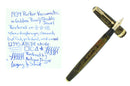 1939 PARKER VACUMATIC GOLDEN PEARL DOUBLE JEWEL LONG MAJOR FOUNTAIN PEN RESTORED OFFERED BY ANTIQUE DIGGER