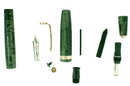 1939 PARKER EMERALD PEARL VACUMATIC DOUBLE JEWEL MAJOR FOUNTAIN PEN RESTORED OFFERED BY ANTIQUE DIGGER