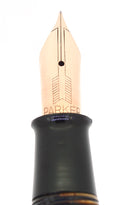 1939 PARKER SENIOR MAXIMA GOLDEN PEARL VACUMATIC DJ FOUNTAIN PEN RESTORED OFFERED BY ANTIQUE DIGGER