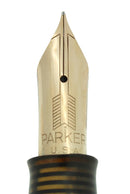 1939 PARKER GOLDEN PEARL SENIOR MAXIMA VACUMATIC DJ FOUNTAIN PEN NEAR MINT RESTORED OFFERED BY ANTIQUE DIGGER