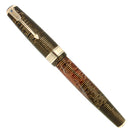 RARE 1939 PARKER SENIOR MAXIMA GOLDEN PEARL JEWELER CAP BAND FOUNTAIN PEN RESTORED OFFERED BY ANTIQUE DIGGER