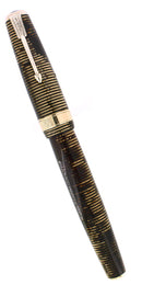 1939 PARKER VACUMATIC GOLDEN PEARL SR MAXIMA STAR CLIP FOUNTAIN PEN RESTORED OFFERED BYT ANTIQUE DIGGER