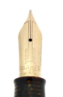 1939 PARKER VACUMATIC GOLDEN PEARL SR MAXIMA STAR CLIP FOUNTAIN PEN RESTORED OFFERED BYT ANTIQUE DIGGER