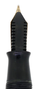 1939 PARKER EMERALD PEARL VACUMATIC DOUBLE JEWEL FOUNTAIN PEN RESTORED OFFERED BY ANTIQUE DIGGER