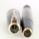 1939 PARKER EMERALD PEARL VACUMATIC DOUBLE JEWEL FOUNTAIN PEN RESTORED OFFERED BY ANTIQUE DIGGER