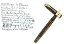 RARE 1939 PARKER SR MAXIMA GOLDEN PEARL JEWELER CAP BAND FOUNTAIN PEN RESTORED OFFERED BY ANTIQUE DIGGER