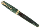 1939 PARKER SENIOR MAXIMA VACUMATIC DOUBLE JEWEL EMERALD PEARL FOUNTAIN PEN RESTORED OFFERED BY ANTIQUE DIGGER