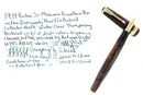 1939 PARKER SENIOR MAXIMA BURGUNDY VACUMATIC DOUBLE JEWEL FOUNTAIN PEN RESTORED OFFERED BY ANTIQUE DIGGER