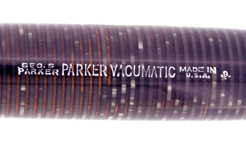 1939 PARKER VACUMATIC SENIOR MAXIMA DOUBLE JEWEL PARKER FOUNTAIN PEN RESTORED OFFERED BY ANTIQUE DIGGER