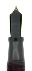 1939 FIRST YEAR RED LUCITE WATERMAN 100 YEAR FOUNTAIN PEN XF-M NIB RESTORED OFFERED BY ANTIQUE DIGGER