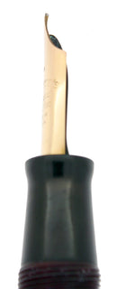 1939 FIRST YEAR RED LUCITE WATERMAN 100 YEAR FOUNTAIN PEN XF-M NIB RESTORED OFFERED BY ANTIQUE DIGGER