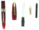 1939 FIRST YEAR RED LUCITE WATERMAN 100 YEAR FOUNTAIN PEN XF-M NIB RESTORED OFFERED BY ANTIQUE DIGGER