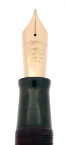 1939 FIRST YEAR RED LUCITE WATERMAN 100 YEAR FOUNTAIN PEN XF-M NIB RESTORED OFFERED BY ANTIQUE DIGGER