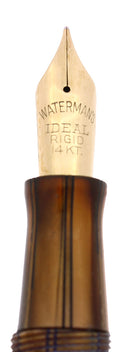 C1939 WATERMAN 5116 GOLDEN PEARL BLACK PINSTRIPES FOUNTAIN PEN RESTORED OFFERED BY ANTIQUE DIGGER