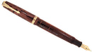 RESTORED 1940 PARKER VACUMATIC DOUBLE JEWEL BURGUNDY PEARL FOUNTAIN PEN OFFERED BY ANTIQUE DIGGER