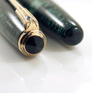 1940 PARKER EMERALD PEARL VACUMATIC MAJOR FOUNTAIN PEN F to BB FLEX NIB RESTORED OFFERED BY ANTIQUE DIGGER