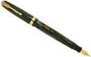 1940 PARKER EMERALD PEARL VACUMATIC MAJOR FOUNTAIN PEN F to BB FLEX NIB RESTORED OFFERED BY ANTIQUE DIGGER