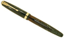 1940 PARKER EMERALD PEARL VACUMATIC MAJOR FOUNTAIN PEN F to BB FLEX NIB RESTORED OFFERED BY ANTIQUE DIGGER