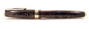 RESTORED 1940 PARKER GOLDEN PEARL DOUBLE JEWEL VACUMATIC MAJOR FOUNTAIN PEN WITH JEWELERS CAP BAND OFFER BY ANTIQUE DIGGER