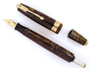 RESTORED 1940 PARKER GOLDEN PEARL DOUBLE JEWEL VACUMATIC MAJOR FOUNTAIN PEN WITH JEWELERS CAP BAND OFFER BY ANTIQUE DIGGER