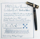 1940 PARKER GOLD PEARL DOUBLE JEWEL VACUMATIC SHADOW WAVE FOUNTAIN PEN RESTORED OFFERED BY ANTIQUE DIGGER