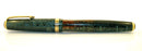 1940 PARKER EMERALD PEARL VACUMATIC DOUBLE JEWEL FOUNTAIN PEN F-BB NIB RESTORED OFFERED BY ANTIQUE DIGGER