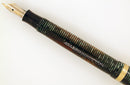 1940 PARKER EMERALD PEARL VACUMATIC DOUBLE JEWEL FOUNTAIN PEN F-BB NIB RESTORED OFFERED BY ANTIQUE DIGGER
