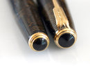 RESTORED 1940 PARKER VACUMATIC GOLDEN PEARL CELLULOID FOUNTAIN PEN DOUBLE JEWEL